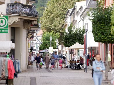 Fußgängerzone in Bad Nauheim
